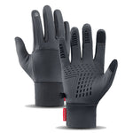 Kyncilor Gants de cyclisme chauds imperméables, écran tactile deux doigts, velours ultra-doux, M, L, XL