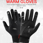 Kyncilor Gants de cyclisme chauds imperméables, écran tactile deux doigts, velours ultra-doux, M, L, XL
