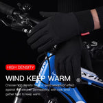 Kyncilor Gants de cyclisme chauds imperméables, écran tactile deux doigts, velours ultra-doux, M, L, XL