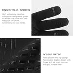 Kyncilor Gants de cyclisme chauds imperméables, écran tactile deux doigts, velours ultra-doux, M, L, XL