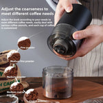 Moulin à café électrique portable, rechargeable par USB, réglable pour mouture fine et épaisse, pour la maison