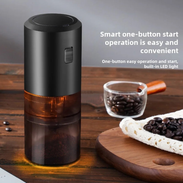Moulin à café électrique portable, rechargeable par USB, réglable pour mouture fine et épaisse, pour la maison