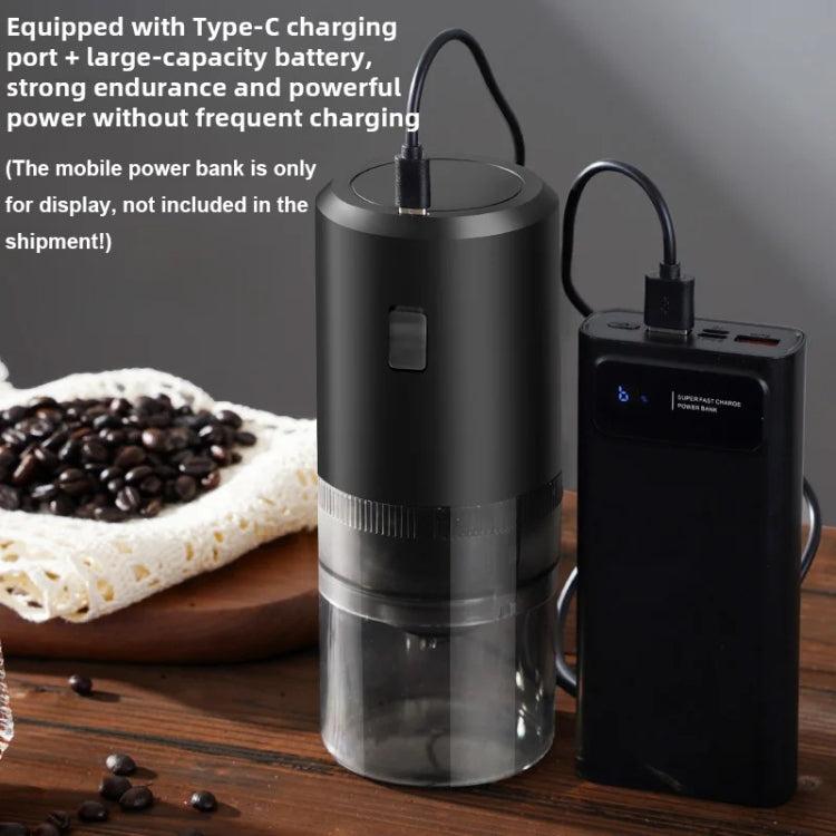 Moulin à café électrique portable, rechargeable par USB, réglable pour mouture fine et épaisse, pour la maison