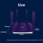 Routeur sans fil CPE 4G WiFi6 avec carte SIM, prise UE, R8B