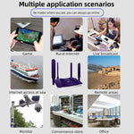 Routeur sans fil CPE 4G WiFi6 avec carte SIM, prise UE, R8B