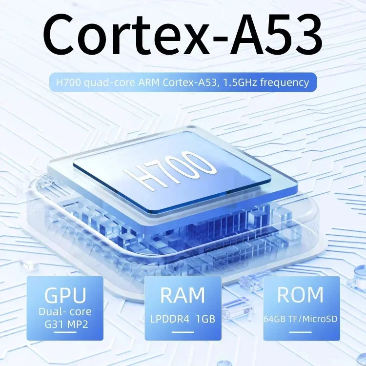 Console de jeu portable rétro ANBERNIC RG40XXV avec écran HD vertical, joystick et éclairage d'ambiance. Disponible en 64 Go, 64 Go + 128 Go et 64 Go + 256 Go.
