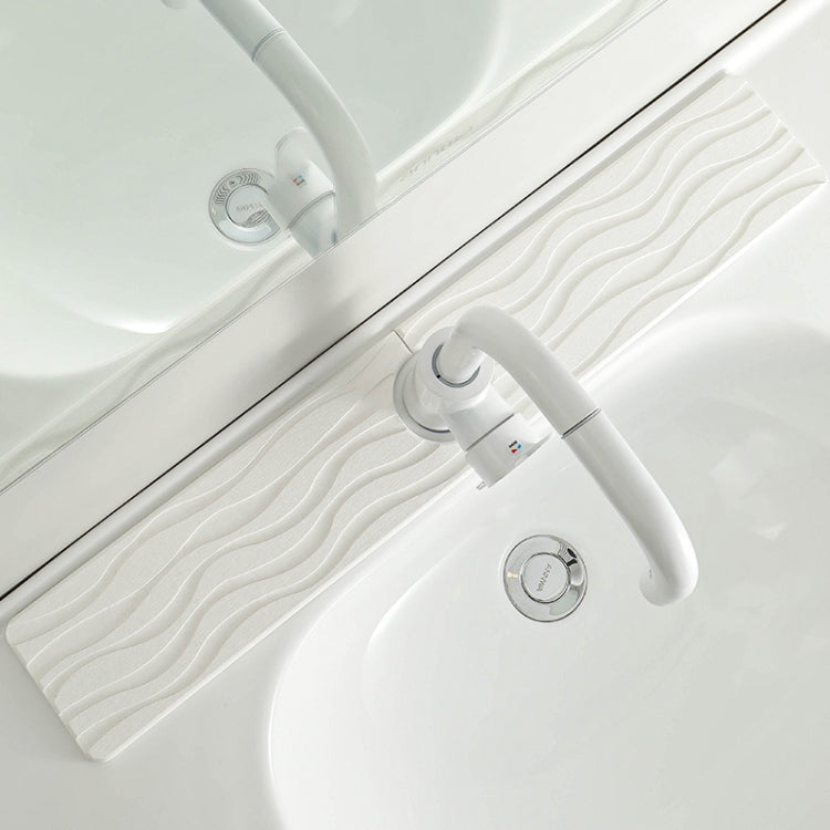 Tapis de séchage en diatomite absorbant l'eau pour cuisine, tapis de drainage pour comptoir de robinet de lavabo de salle de bain, 40x10cm