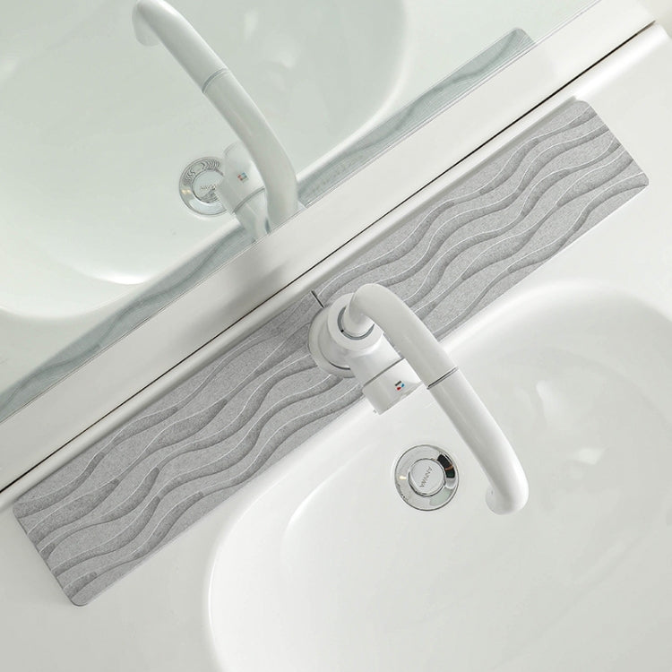Tapis de séchage en diatomite absorbant l'eau pour cuisine, tapis de drainage pour comptoir de robinet de lavabo de salle de bain, 40x10cm