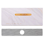 Tapis de séchage en diatomite absorbant l'eau pour cuisine, tapis de drainage pour comptoir de robinet de lavabo de salle de bain, 40x10cm