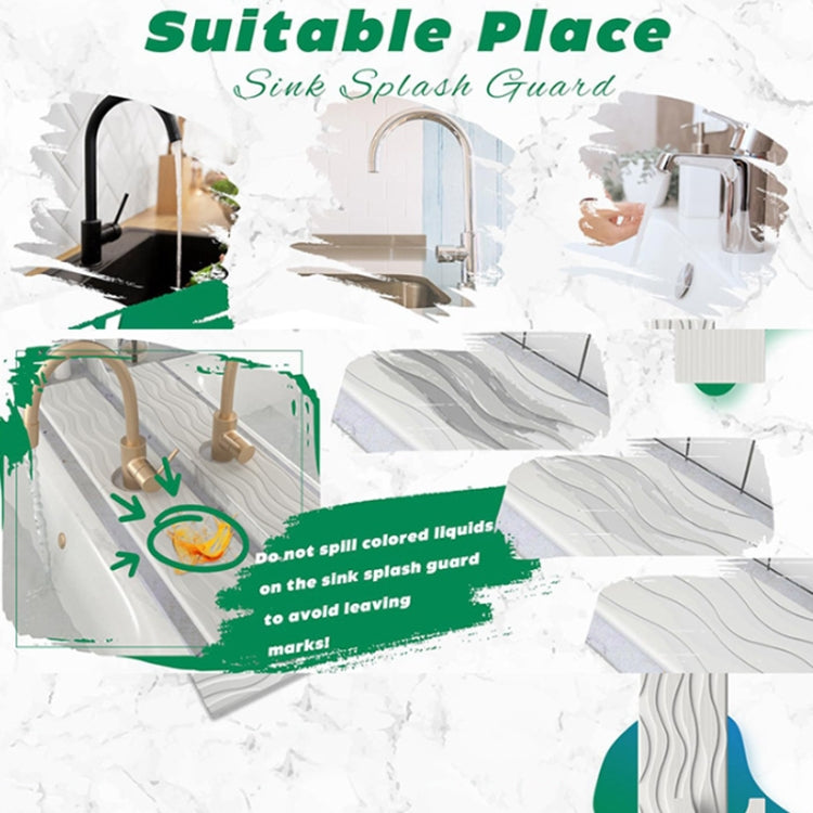 Tapis de séchage en diatomite absorbant l'eau pour cuisine, tapis de drainage pour comptoir de robinet de lavabo de salle de bain, 40x10cm
