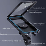 Support de navigation étanche pour téléphone portable de vélo, modèle guidon, modèle rétroviseur