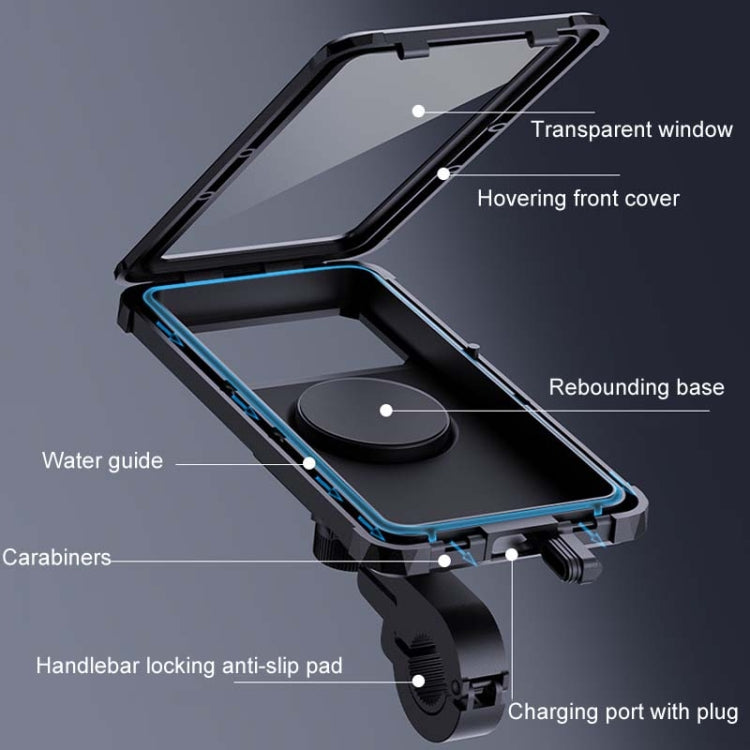 Support de navigation étanche pour téléphone portable de vélo, modèle guidon, modèle rétroviseur