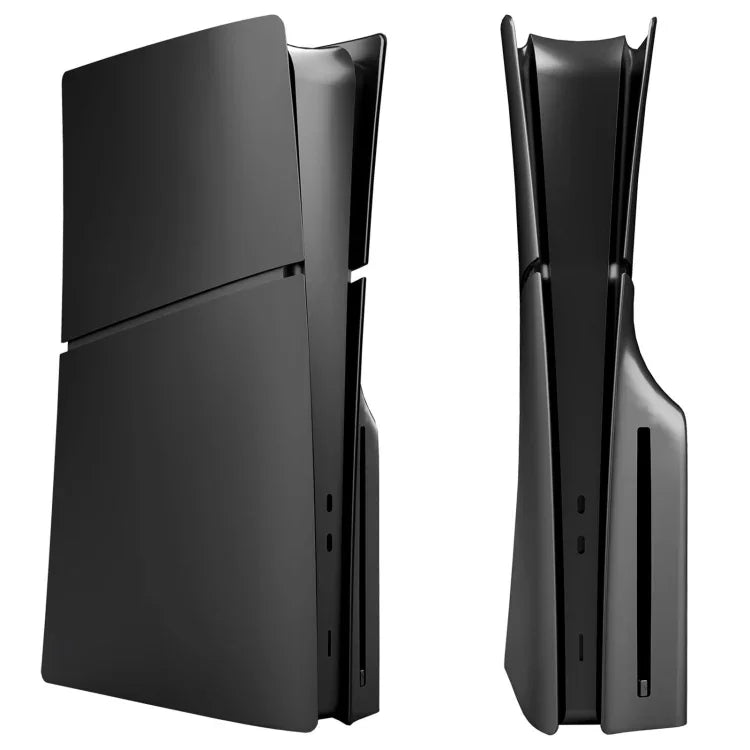 Coque de remplacement amovible pour PS5 Slim, disponible en noir (édition disque), blanc (édition disque), gris (édition disque) et gris (édition numérique).
