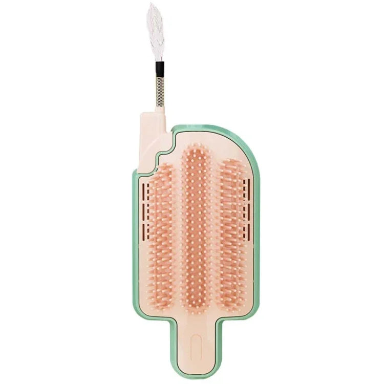 Brosse de Massage et Jouet pour Animaux Cats Corner avec Nettoyeur de Crème Glacée Auto-Excitant, Modèle Simple, Modèle Plume, Modèle Boule de Menthe Poivrée