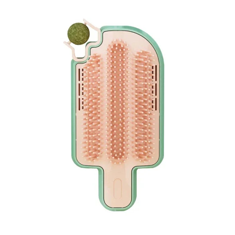 Brosse de Massage et Jouet pour Animaux Cats Corner avec Nettoyeur de Crème Glacée Auto-Excitant, Modèle Simple, Modèle Plume, Modèle Boule de Menthe Poivrée