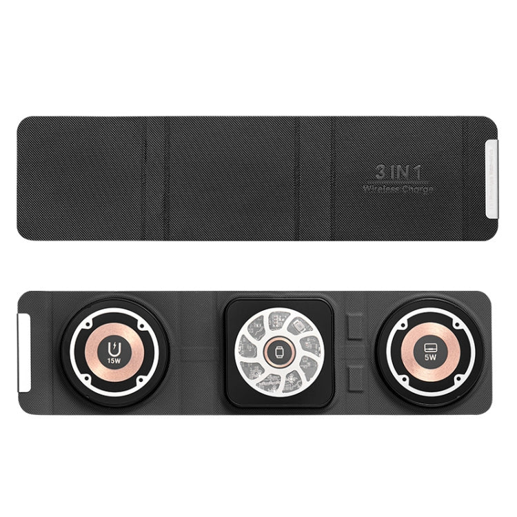 Chargeur sans fil pliable Magsafe 3-en-1 Charge rapide sans fil portable