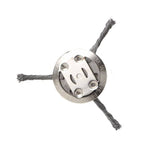 Accessoires de Lame de Tondeuse à Disque Désherbeur à Fil d'Acier Tordu, 3 têtes, 6 têtes