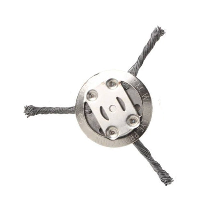 Accessoires de Lame de Tondeuse à Disque Désherbeur à Fil d'Acier Tordu, 3 têtes, 6 têtes