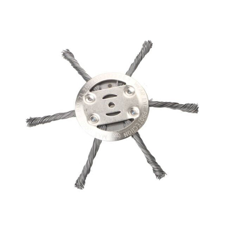 Accessoires de Lame de Tondeuse à Disque Désherbeur à Fil d'Acier Tordu, 3 têtes, 6 têtes