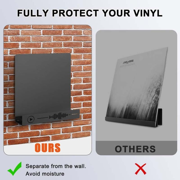 Présentoir mural de rangement pour disques vinyles, YH011-1, YH011-2