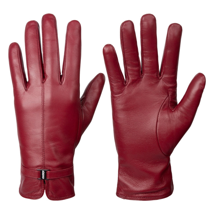 Gants chauds coupe-vent en peau de mouton et doublure polaire pour femme, compatibles écran tactile, épais, pour la conduite sur neige, Tailles S, M, L, XL