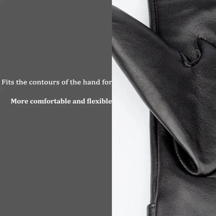 Gants chauds coupe-vent en peau de mouton et doublure polaire pour femme, compatibles écran tactile, épais, pour la conduite sur neige, Tailles S, M, L, XL