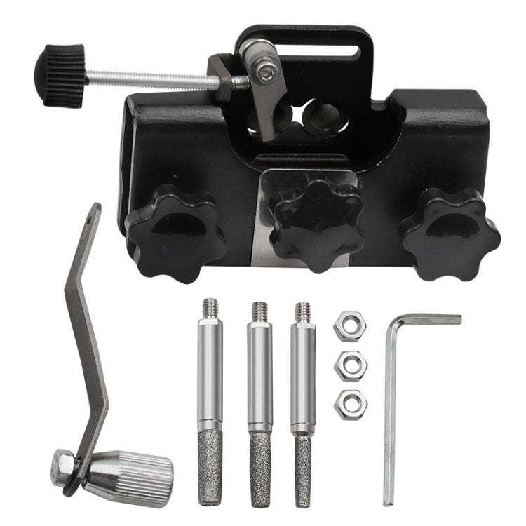 Portable Handheld Electric Saw Hand-cranked Chain Sharpener With 3 Grinding Heads