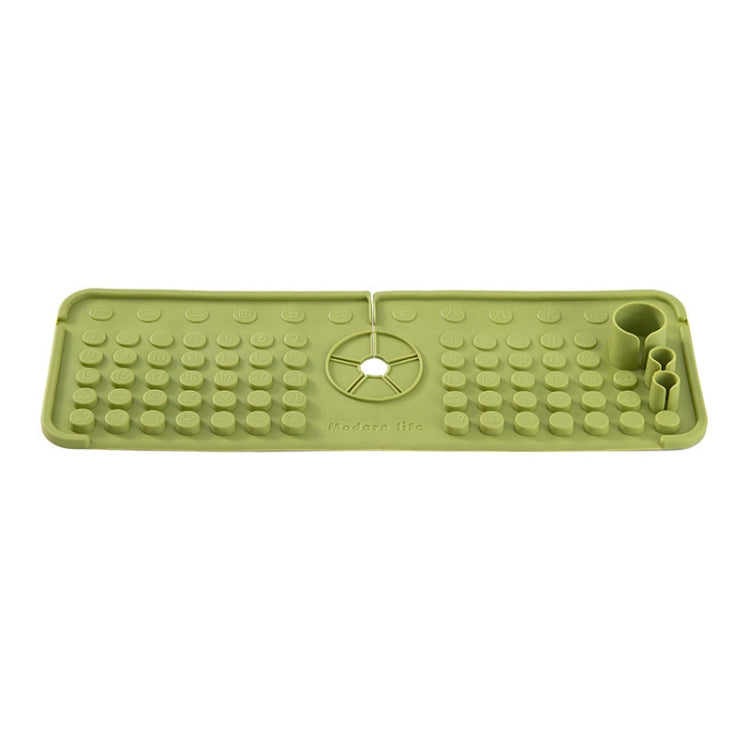 Tapis de drainage en silicone pour robinet Tapis de rangement antidérapant et anti-éclaboussures multifonctionnel pour évier de cuisine