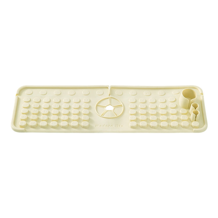 Tapis de drainage en silicone pour robinet Tapis de rangement antidérapant et anti-éclaboussures multifonctionnel pour évier de cuisine