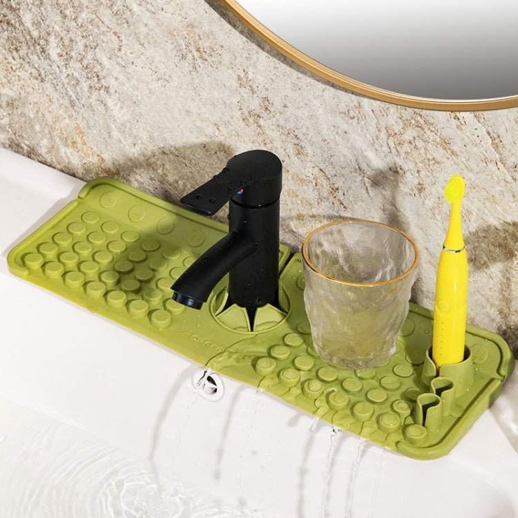 Tapis de drainage en silicone pour robinet Tapis de rangement antidérapant et anti-éclaboussures multifonctionnel pour évier de cuisine