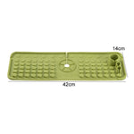 Tapis de drainage en silicone pour robinet Tapis de rangement antidérapant et anti-éclaboussures multifonctionnel pour évier de cuisine