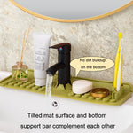Tapis de drainage en silicone pour robinet Tapis de rangement antidérapant et anti-éclaboussures multifonctionnel pour évier de cuisine