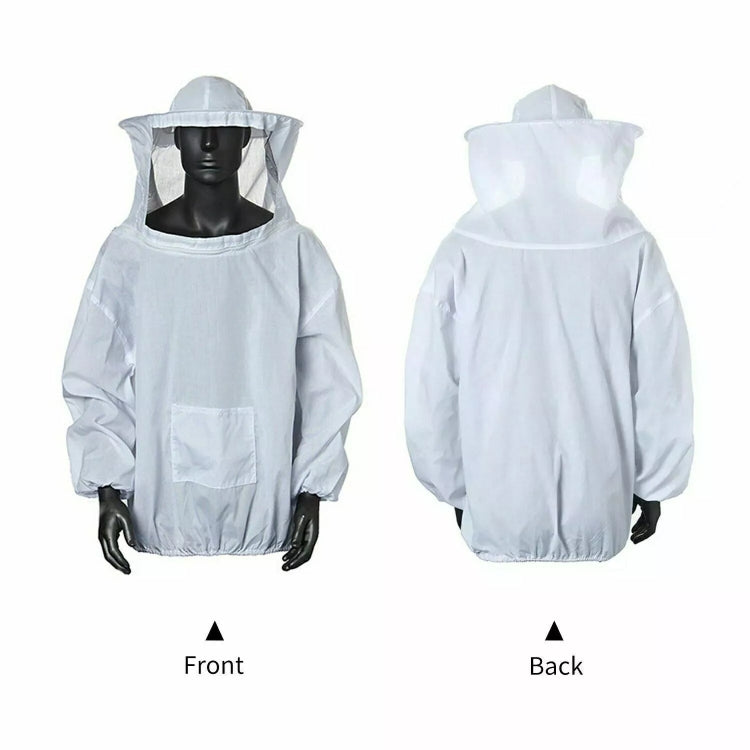 Ensemble Apiculture 4-en-1 Vêtement Anti-Abeilles + Grattoir + Brosse à Abeilles + Gants Anti-Abeilles