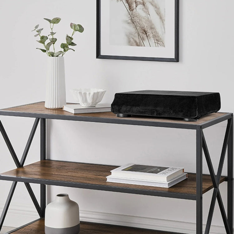 Housse anti-poussière en flanelle avec bande élastique pour platine vinyle Audio-Technica AT-LP60XBT, housse AT-LP60XBT