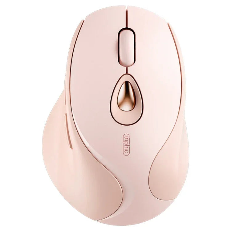 Inphic DR801 Souris Sans Fil 2.4G+Bluetooth 5.0/4.0 USB Tri-Mode Silencieuse Rechargeable pour Filles Bureau Maison Jeu
