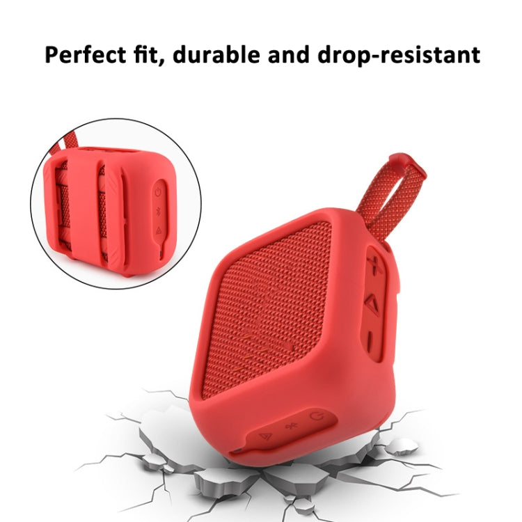 Pour enceinte JBL Go 4, étui en silicone avec sangle de fixation pour vélo et chariot de golf