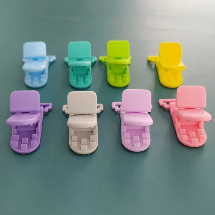 10 clips anti-chute pour sucette de bébé, clips crocodile de dessin animé, attaches pour sucette