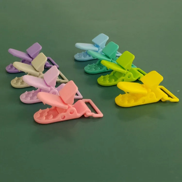 10 clips anti-chute pour sucette de bébé, clips crocodile de dessin animé, attaches pour sucette