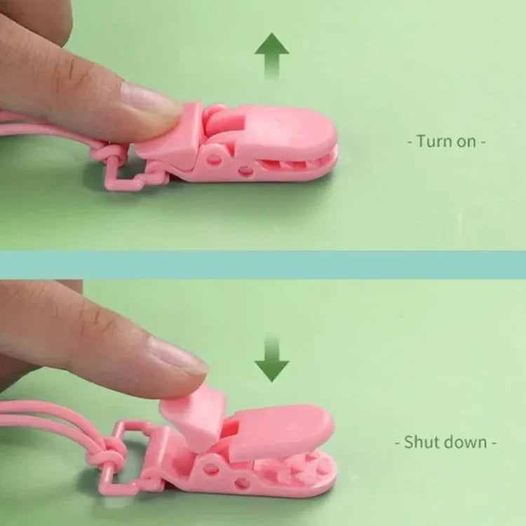 10 clips anti-chute pour sucette de bébé, clips crocodile de dessin animé, attaches pour sucette