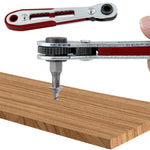 Tournevis à cliquet bidirectionnel mini, clé à douille manuelle multi-usages style tête plate