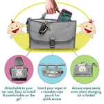 Sac de voiture multifonctionnel et imperméable pour langer les enfants
