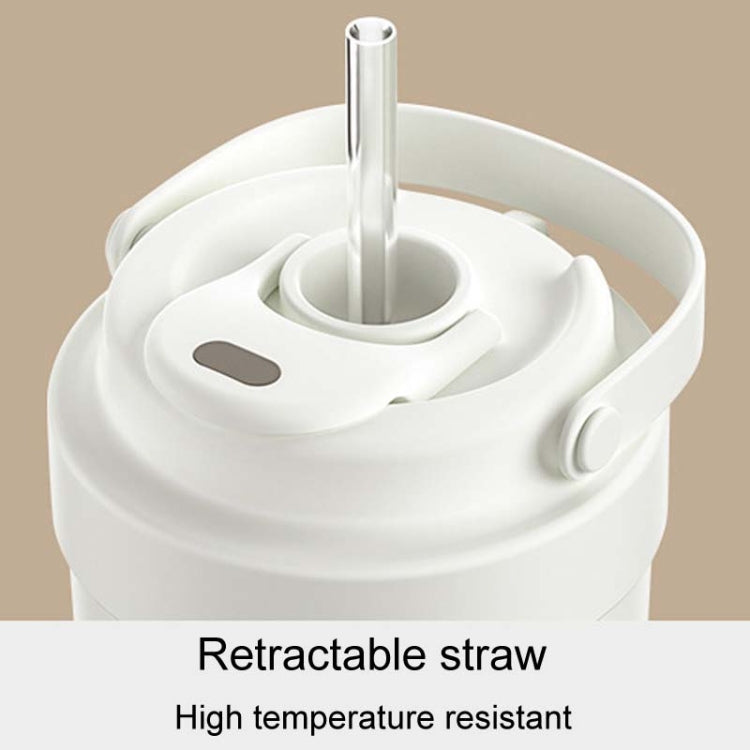 Tasse à café isotherme portable en acier inoxydable 316, double boisson, avec paille, 500 ml