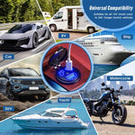 Kewig P22A 12-24V Vehicle Motorcycle Boat Modified Dual PD+QC3.0 3-Port Car Charger With Switch, With Terminal