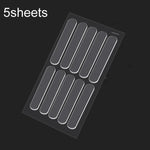 5 feuilles/paquet de bandes antichoc transparentes invisibles autocollantes pour armoires et coins de bureau, 35 x 10 mm, 63 x 10 mm, 150 x 15 mm