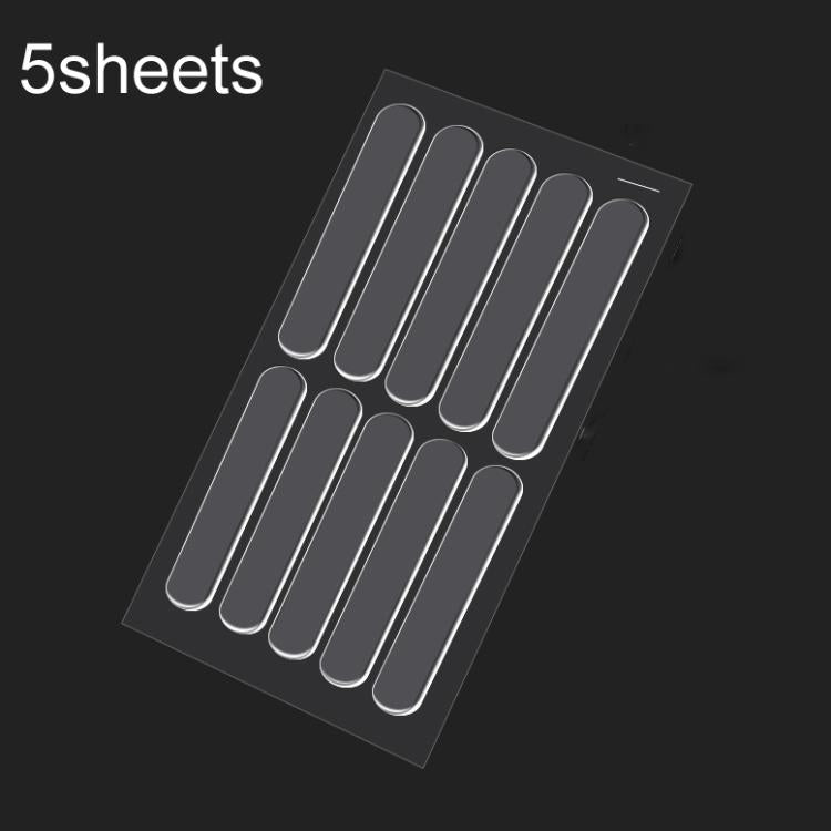 5 feuilles/paquet de bandes antichoc transparentes invisibles autocollantes pour armoires et coins de bureau, 35 x 10 mm, 63 x 10 mm, 150 x 15 mm