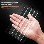 5 feuilles/paquet de bandes antichoc transparentes invisibles autocollantes pour armoires et coins de bureau, 35 x 10 mm, 63 x 10 mm, 150 x 15 mm