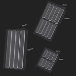 5 feuilles/paquet de bandes antichoc transparentes invisibles autocollantes pour armoires et coins de bureau, 35 x 10 mm, 63 x 10 mm, 150 x 15 mm