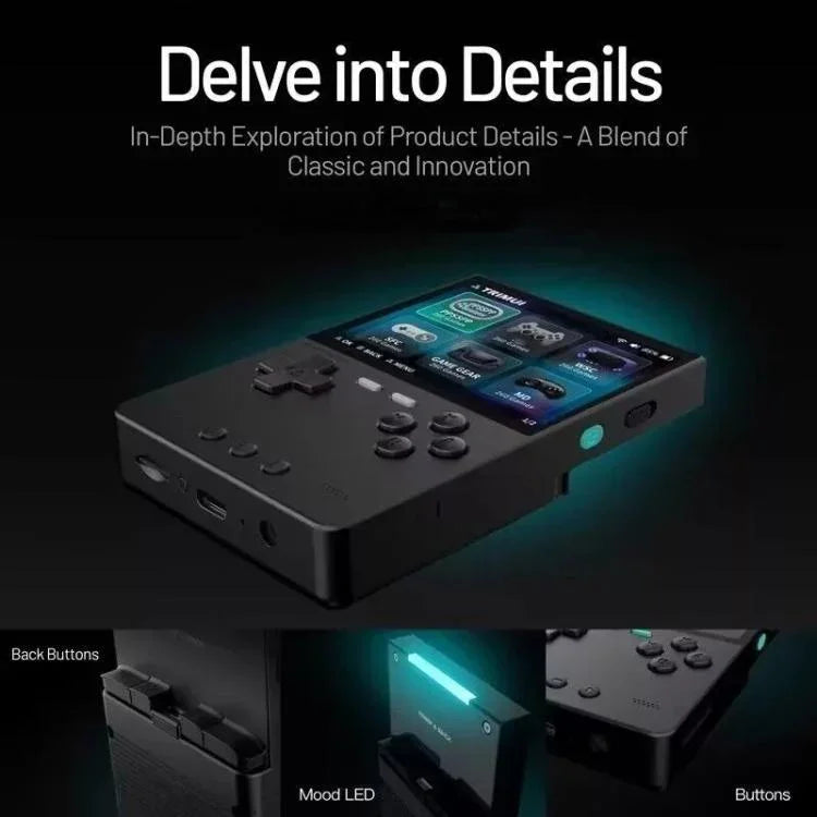 Console de poche portable TRIMUI BRICK, open source, sans fil Bluetooth, HD, rétro arcade, sans carte mémoire, 64 Go, 128 Go, 256 Go