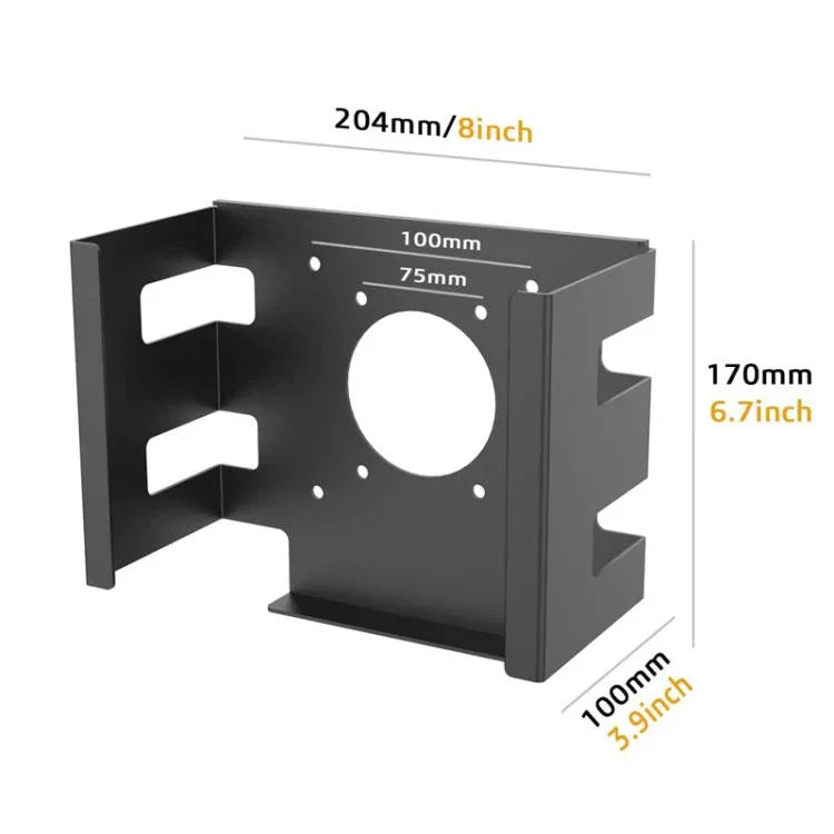 For Mac Studio Under Desk Metal Bracket Cooling Storage Wall Mount Stand