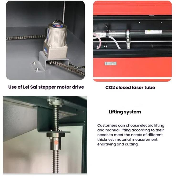 Machine de gravure laser CO2 3020B pour le travail du bois, le cuir, prise UE